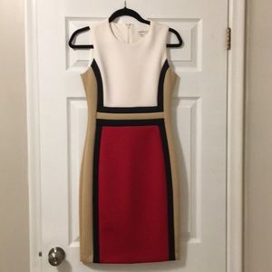 Block color dress